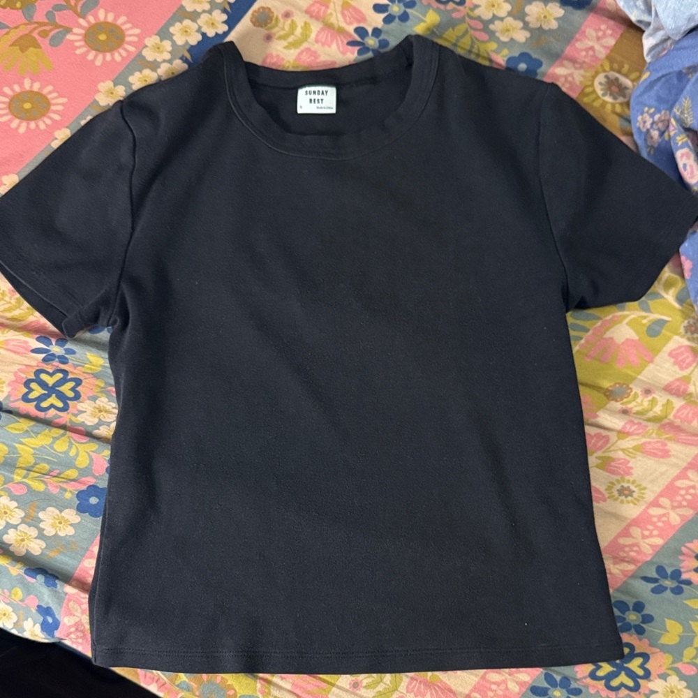 Sunday Best Classic Black Basic Tee